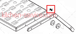 Пружина правая для мясорубки MASTER 30 SIRMAN (LF2093046)