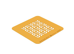 Трафарет для декора блюд 100х100 мм 1 мм Листва силикон SILIKOMART