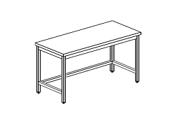 Стол производственный CHEF LINE LWT714F APACH