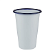 Чашка 450 мл без ручки 9.3х12.2 см Blue Rim эмалированная сталь SUNNEX (CEB9136)
