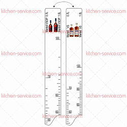 Линейка барная Martell VS/VSOP (700 мл/1 л) P.L. PROFF CUISINE (81250073)