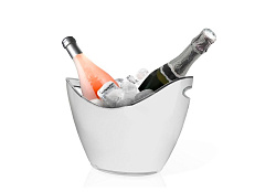 Ведро для шампанского 2,7 л. пластиковое, белое с ручками VIN BOUQUET