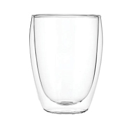 Бокал для горячих напитков Проотель двойные стенки, термостойкое стекло 350 мл, прозрачный PROHOTEL (DC034)