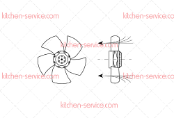 Вентилятор осевой для EBM-PAPST (A2E250-AM06-12)