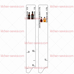 Линейка барная Jack Deniels (700 мл/1 л) / Single Barrel (750 мл) / Gentleman Jack (750 мл) P.L. PROFF CUISINE (81250157)