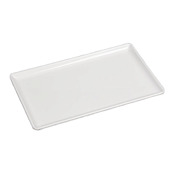 Блюдо 26,5x16,3x1,7 см прямоугольное с бортом White пластик меламин P.L. PROFF CUISINE (J446402-GC)