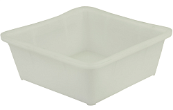 Ящик сплошной белый 430х430х160 мм объем 29.58 л ТАРА