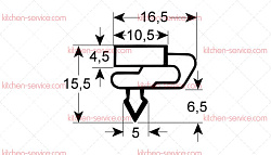 Уплотнитель изоляционный для HORECA-SELECT (GBC1001-45)