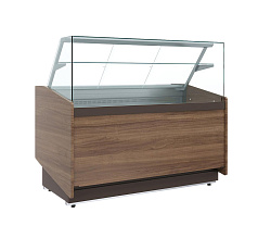 Витрина кондитерская КС80 SH 1,2-1 (1008 темный дуб) ПОЛЮС