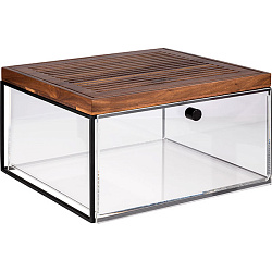 Контейнер для хлеба выдвижной с доской для нарезки 35,5 см коричневый APS