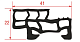 Уплотнитель дверной для пароконвектоматов ANGELO PO (3199580) Уплотнитель дверной для пароконвектоматов ANGELO PO (3199580)