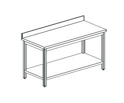 Стол производственный с бортом CHEF LINE LWT713SHU APACH