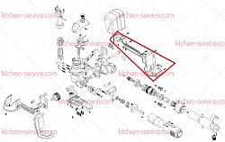Корпус правая часть для KZ-19 HUALIAN (00-00002254)