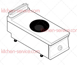 Плита индукционная 740 серии PIW4E7 716081 WOK TECNOINOX