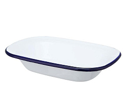 Блюдо для подачи 18х13 см h4 см 400 мл Blue Rim эмалированная сталь SUNNEX (CED9078)