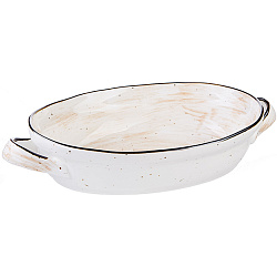 Форма для запекания овальная с ручками 1,25л фарфор «Пастораль» KUNSTWERK