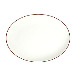 Тарелка овальная 36см Modest Brown ID Fine