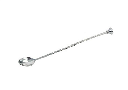 Ложка барменская с металлической кнопкой 28 см, нержавеющая сталь MGSTEEL
