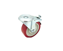 Колесо поворотное D125 F18 с тормозом болт М12 для ROBOLABS (24731)