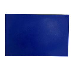 Доска разделочная 500х350х18 мм, полипропилен, синяя поверхность шагрень MGprof (1711)