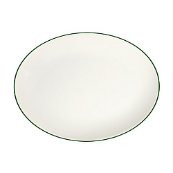 Тарелка овальная 36см Modest Green ID Fine