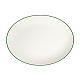 Тарелка овальная 36см Modest Green ID Fine