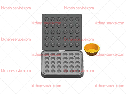 Форма для круглых тарталеток DH Tartmatic Plate 05 KOCATEQ