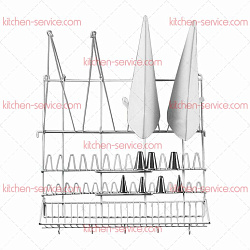 Стенд для сушки кондитерских мешков и насадок, настенный P.L. PROFF CUISINE (SS-HANG-02)