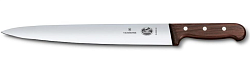 Нож для нарезки ломтиками 30 см ручка розовое дерево Rosewood VICTORINOX