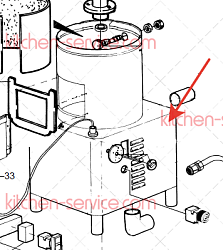 Корпус овощечистки RIC-CARC-700-15 (№25) PASQUINI