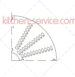 Пластина тёрки 2 мм для HALLDE (87102)