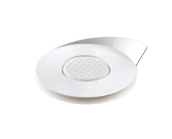 Блюдце для подачи 86 мм полистирол, круглое белое SILIKOMART (PMT01-3)