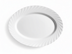 Блюдо овальное 33x24,5см опаловое стекло (стеклокерамика) ROMANTIC NORMA