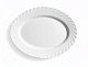 Блюдо овальное 33x24,5см опаловое стекло (стеклокерамика) ROMANTIC NORMA