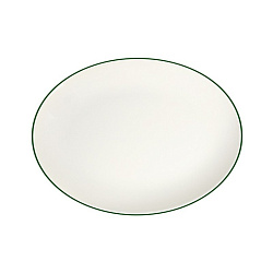Тарелка овальная 33см Modest Green ID Fine