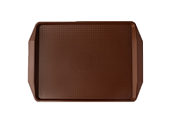 Поднос 42х30 см, темно-коричневый, поверхность классик (167) MGprof (1732)