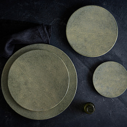 Тарелка 15см Visto Green Toi ID Fine