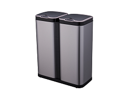Ведро сенсорное для раздельного сбора мусора JAH-8523 60 л (2 емкости, 30+30) FOODATLAS