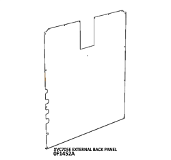 Панель задняя для XVC 705E UNOX (0F1452A0)