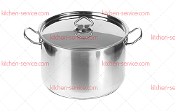 Кастрюля 15 л из нержавеющей стали LUXSTAHL (кт577)