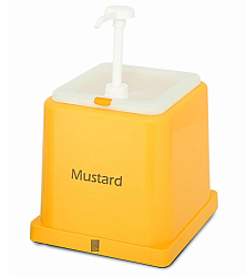 Ёмкость для соуса Горчица диспенсер 2 л желтая KAPP