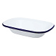 Блюдо для подачи 22x16,5 см h5 см 700 мл Blue Rim эмалированная сталь SUNNEX (CED9080)