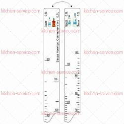 Линейка барная Sauza (500 мл/700 мл/1 л) / Hornitos (700 мл) P.L. PROFF CUISINE (81250058)