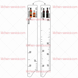 Линейка барная Bacardi ( 0,7/1 л) / Bacardi 8 (0,7 л) / Bacardi Oakheart (0,7 л) P.L. PROFF CUISINE (81250035)