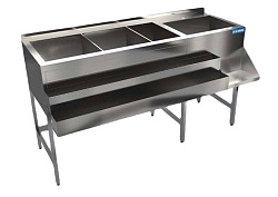 Станция барная 800х480(600)х900 мм, 1 рейл КАМИК