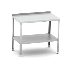Стол разделочный с бортом 1200х700х870 мм разборный, полка сплошная, нержавейка MGSTEEL