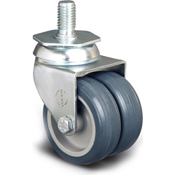 Колесо 50 мм аппаратное сдвоенное с болтом М10 (ET05 MKT 50)