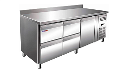 Стол холодильный GN3240TN (борт 4 ящика 1 дверь) COOLEQ