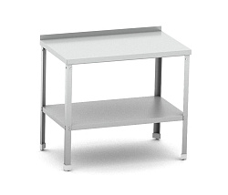 Стол разделочный с бортом 1000х700х870 мм разборный, полка сплошная, нержавейка MGSTEEL