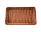 Корзина для хлеба прямоугольная 53х32х9 см коричневая полиротанг MGprof